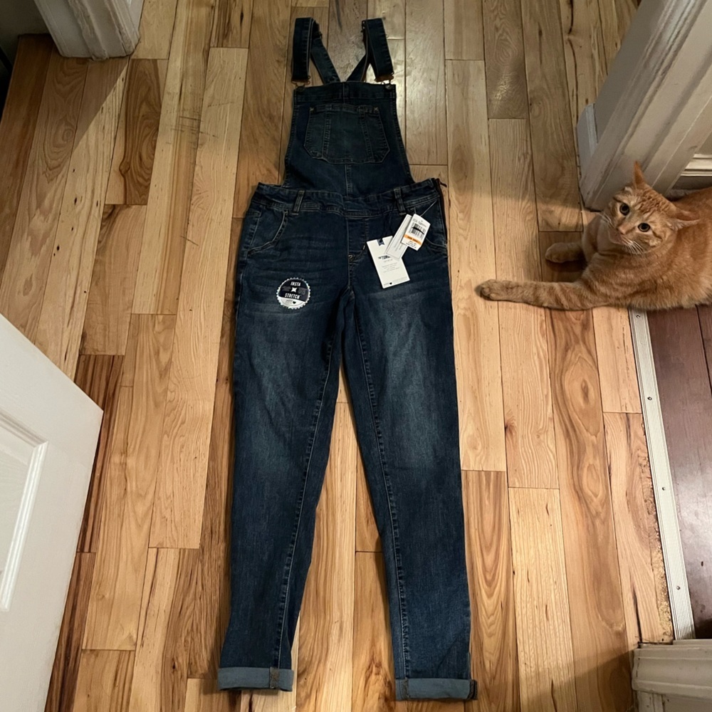 Blue jean overalls